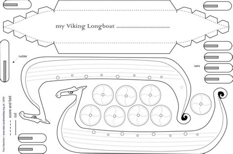 Viking Longboat Template Printables